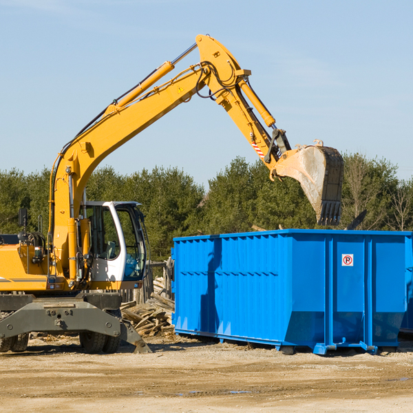 can i choose the location where the residential dumpster will be placed in Iowa County WI